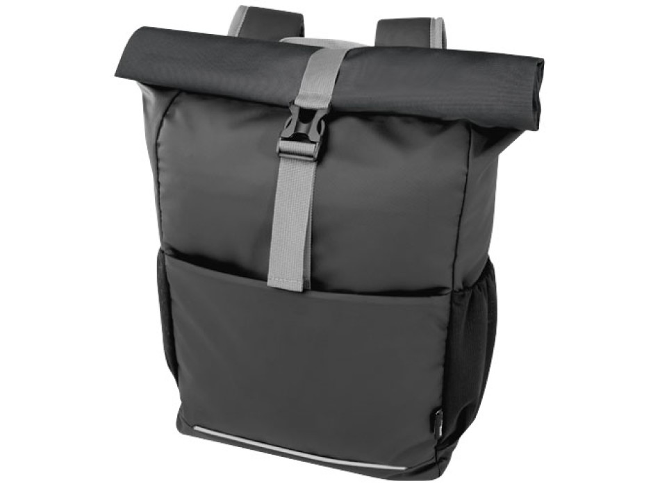 Borsa roll-top per bicicletta impermeabile in materiale riciclato certificato GRS per portatile da 15" Aqua FullGadgets.com