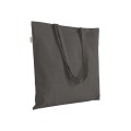 Borsa shopper a tinta unita in cotone riciclato da 220 g/m2