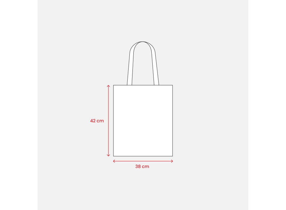 Borsa shopper a tinta unita in cotone riciclato da 220 g/m2 FullGadgets.com