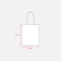 Borsa shopper a tinta unita in cotone riciclato da 280 g/m2