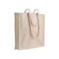 Borsa shopper a tinta unita in cotone riciclato da 280 g/m2