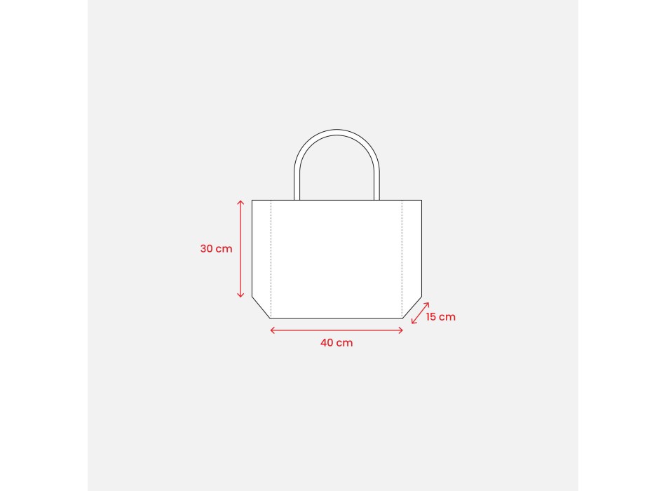 Borsa shopper in cotone laminato da 300 g/m2 FullGadgets.com