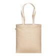 Borsa shopper in cotone riciclato 300 g/m2 con effetto melange con manici lunghi FullGadgets.com