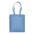 Borsa shopper in cotone riciclato 300 g/m2 con effetto melange con manici lunghi FullGadgets.com