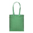 Borsa shopper in cotone riciclato 300 g/m2 con effetto melange con manici lunghi FullGadgets.com
