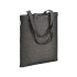 Borsa shopper in cotone riciclato 300 g/m2 con effetto melange con manici lunghi