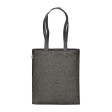 Borsa shopper in cotone riciclato 300 g/m2 con effetto melange con manici lunghi FullGadgets.com