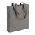 Borsa shopper in cotone riciclato 300 g/m2 con effetto mélange. Manici lunghi e soffietto
