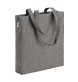 Borsa shopper in cotone riciclato 300 g/m2 con effetto mélange. Manici lunghi e soffietto FullGadgets.com