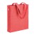Borsa shopper in cotone riciclato 300 g/m2 con effetto mélange. Manici lunghi e soffietto