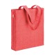 Borsa shopper in cotone riciclato 300 g/m2 con effetto mélange. Manici lunghi e soffietto FullGadgets.com