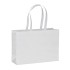 Borsa shopper in PET riciclato da 100 g/m&sup2; (TNT R-PET) termosaldata