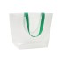 Borsa shopper trasparente in PP laminato 110 g/m2