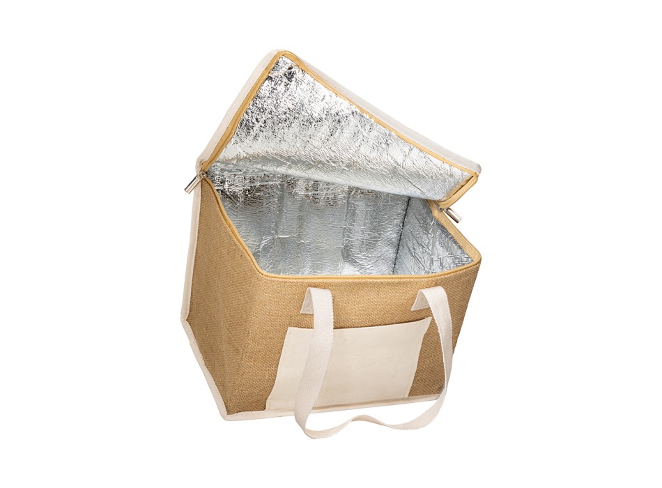 Borsa termica in Juta con interno argentato FullGadgets.com