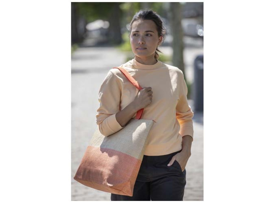 Borsa tote grande in carta paglia con cerniera Rhythm - 21L FullGadgets.com
