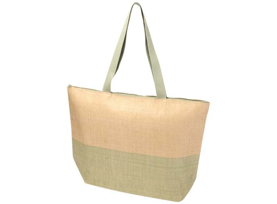 Borsa tote grande in carta paglia con cerniera Rhythm - 21L FullGadgets.com