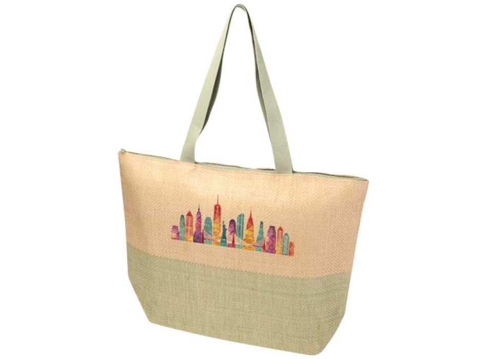Borsa tote grande in carta paglia con cerniera Rhythm - 21L FullGadgets.com