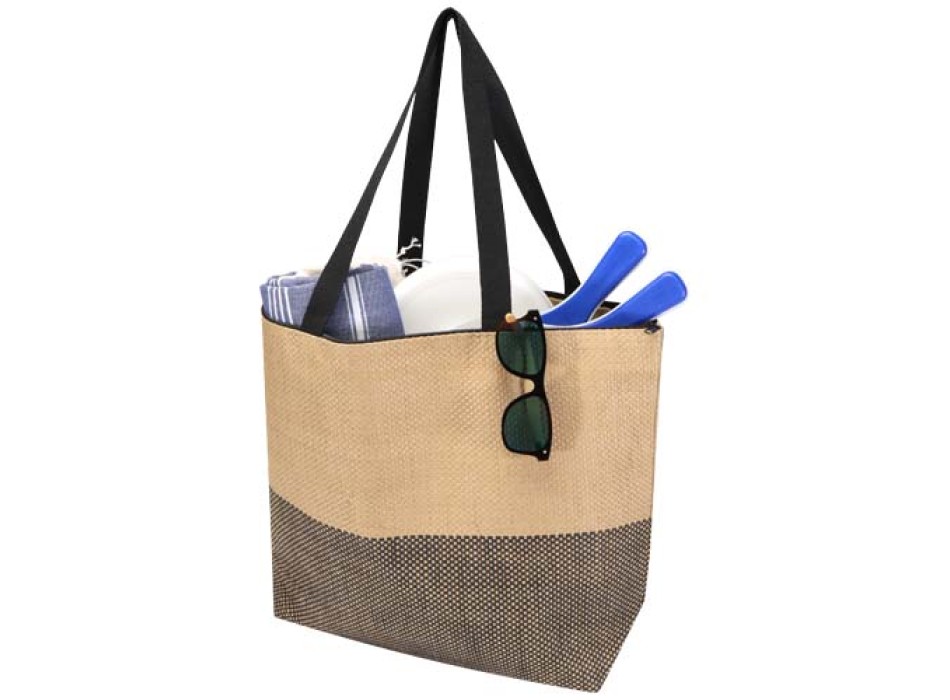 Borsa tote grande in carta paglia con cerniera Rhythm - 21L FullGadgets.com