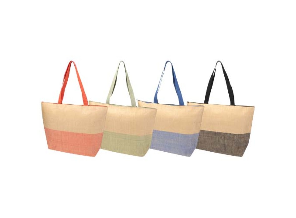 Borsa tote grande in carta paglia con cerniera Rhythm - 21L FullGadgets.com