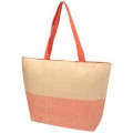 Borsa tote grande in carta paglia con cerniera Rhythm - 21L