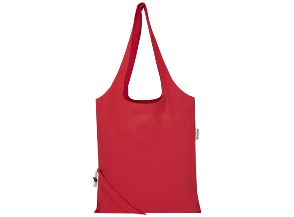 Borsa tote pieghevole in misto cotone riciclato certificato GRS da 140 g/m² Madras Blend- 7L FullGadgets.com