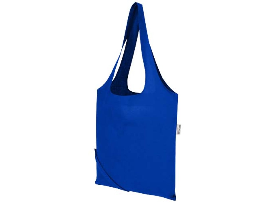 Borsa tote pieghevole in misto cotone riciclato certificato GRS da 140 g/m² Madras Blend- 7L FullGadgets.com