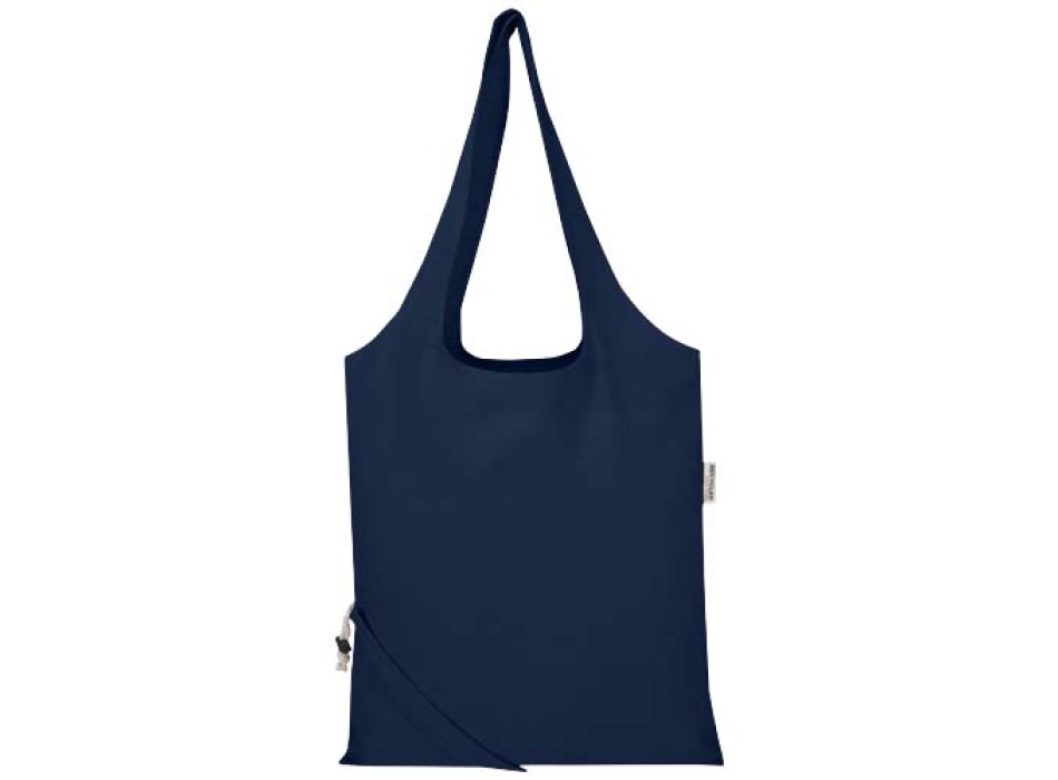 Borsa tote pieghevole in misto cotone riciclato certificato GRS da 140 g/m² Madras Blend- 7L FullGadgets.com