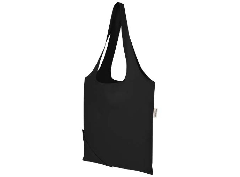 Borsa tote pieghevole in misto cotone riciclato certificato GRS da 140 g/m² Madras Blend- 7L FullGadgets.com
