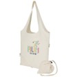 Borsa tote pieghevole in misto cotone riciclato certificato GRS da 140 g/m² Madras Blend- 7L FullGadgets.com