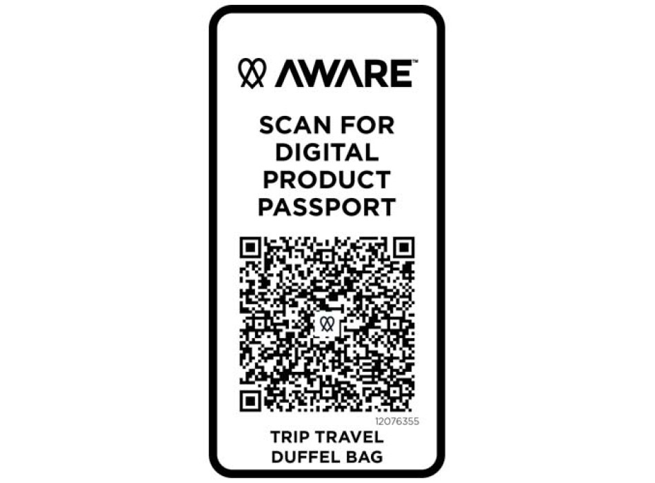 Borsone da viaggio in materiale riciclato da 42 litri Trip Aware™ FullGadgets.com