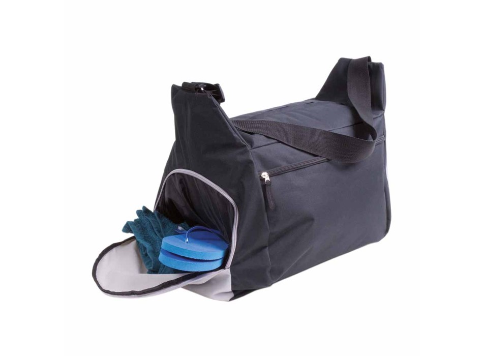 Borsone sport/viaggio in poliestere 600D con tracolla regolabile, 2 scomparti FullGadgets.com