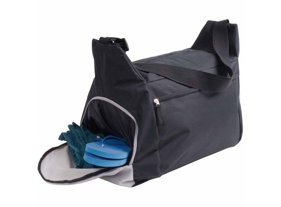 Borsone sport/viaggio in poliestere 600d con tracolla regolabile, 2 scomparti FullGadgets.com