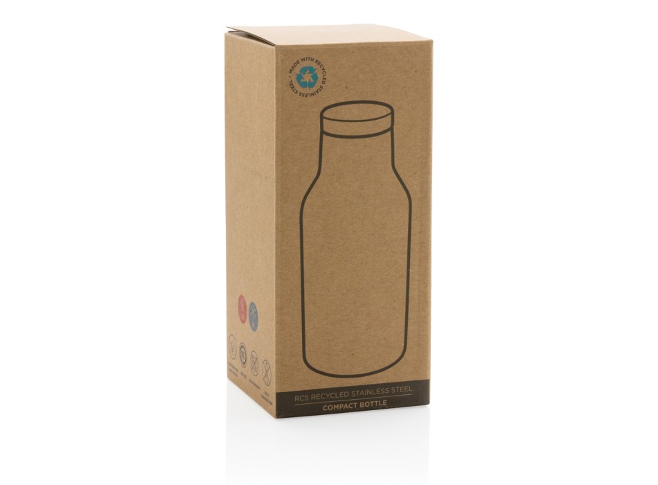 Bottiglia compatta in acciaio riciclato RCS 300ml FullGadgets.com