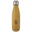 Bottiglia Cove da 500 ml con isolamento sottovuoto in acciaio inossidabile e motivo ornamentale in legno FullGadgets.com