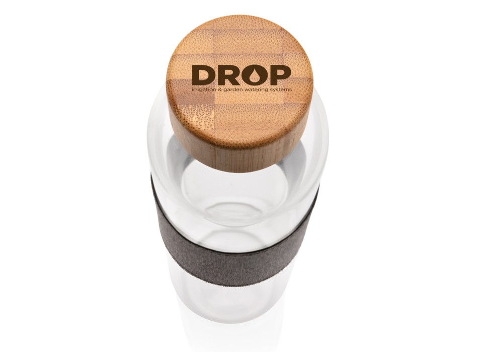 Bottiglia di vetro borosilicato Impact in bambù 750ml FullGadgets.com