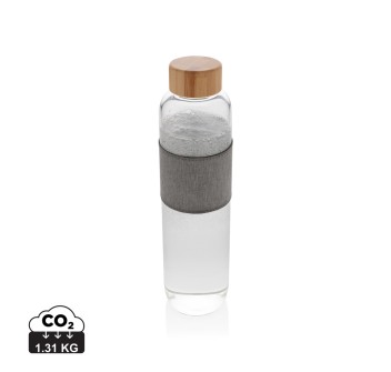 Bottiglia di vetro borosilicato Impact in bambù 750ml FullGadgets.com
