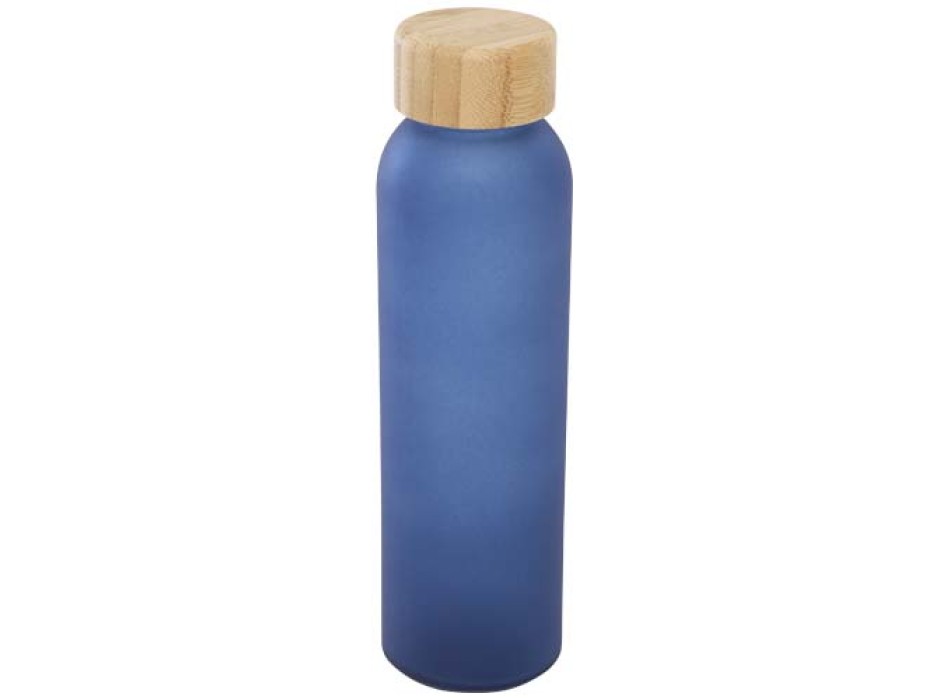 Bottiglia in vetro a calce sodata opaco con coperchio in bambù da 500 ml Lume   FullGadgets.com