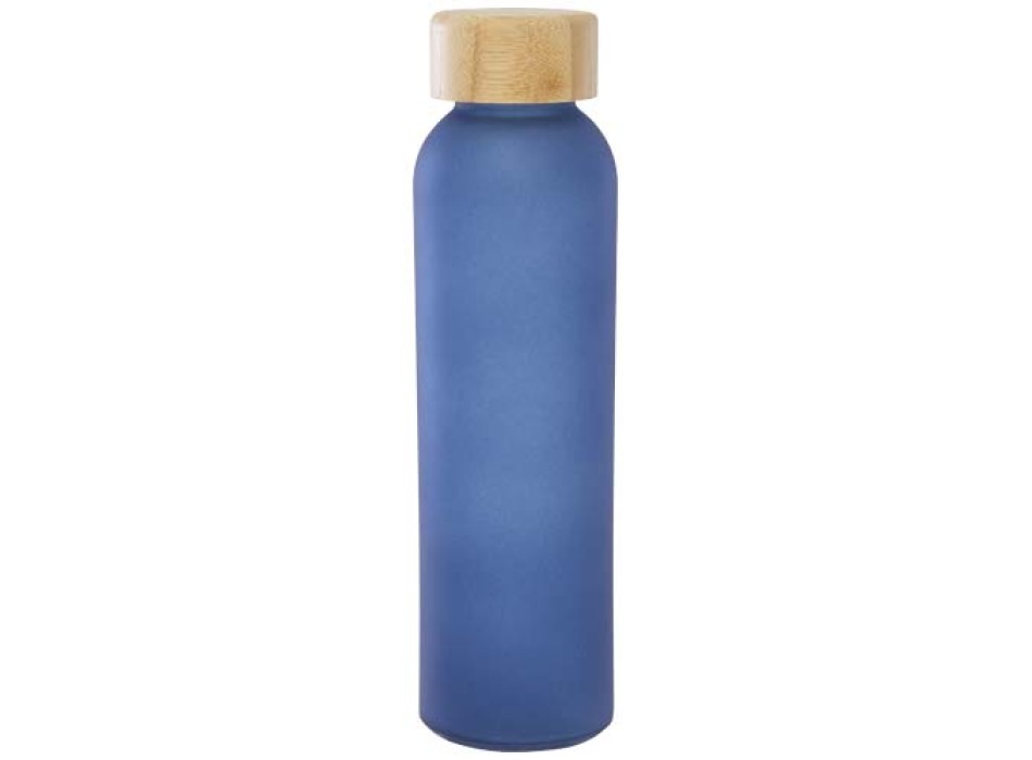 Bottiglia in vetro a calce sodata opaco con coperchio in bambù da 500 ml Lume   FullGadgets.com