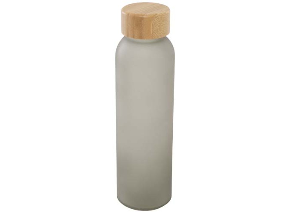 Bottiglia in vetro a calce sodata opaco con coperchio in bambù da 500 ml Lume   FullGadgets.com