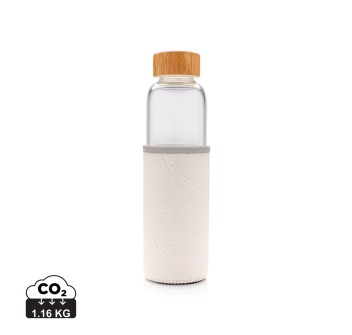 Bottiglia in vetro borosilicato con fascia in PU 550ml FullGadgets.com