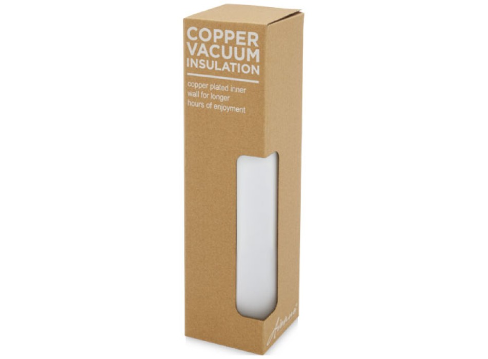 Bottiglia Marka da 600 ml con isolamento sottovuoto in rame e anello in metallo FullGadgets.com