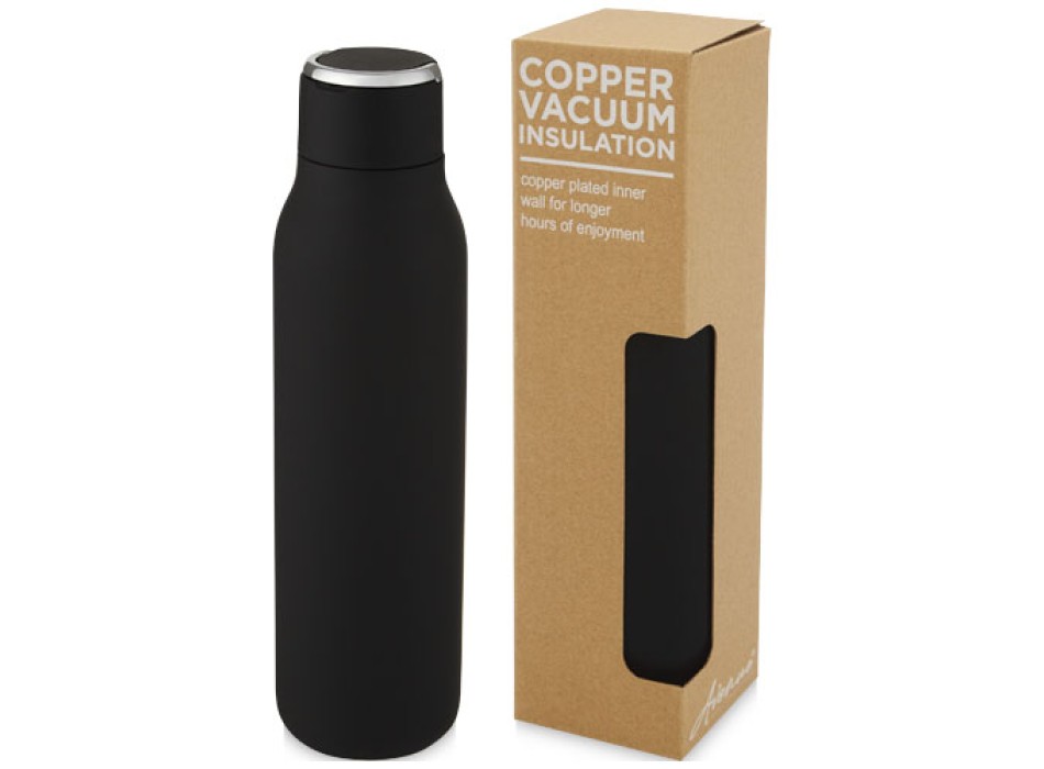 Bottiglia Marka da 600 ml con isolamento sottovuoto in rame e anello in metallo FullGadgets.com