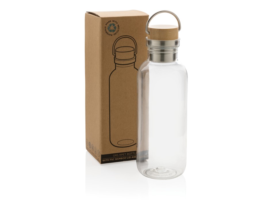 Bottiglia rPET RCS con manico e tappo in bambù 680ml FullGadgets.com