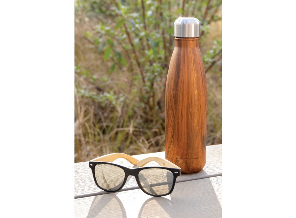 Bottiglia termica con texture wood 500ml FullGadgets.com