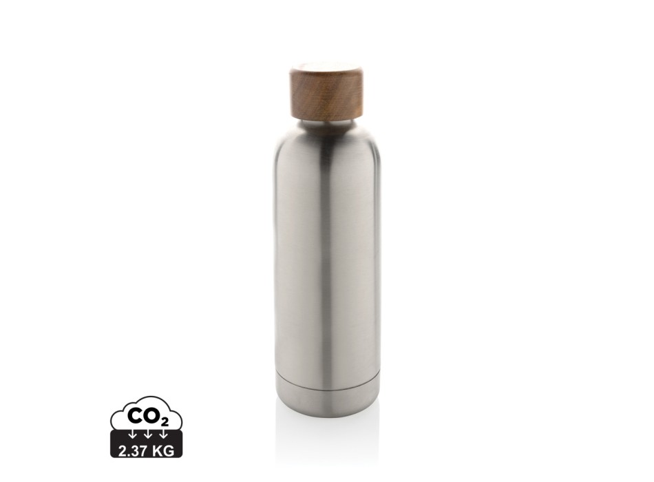 Bottiglia termica Wood in acciaio riciclato  certificato RCS FullGadgets.com