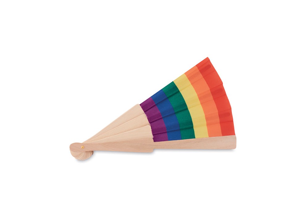 BOWFAN - Ventaglio in legno arcobaleno FullGadgets.com