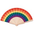Bowfan - Ventaglio In Legno Arcobaleno Personalizzabile