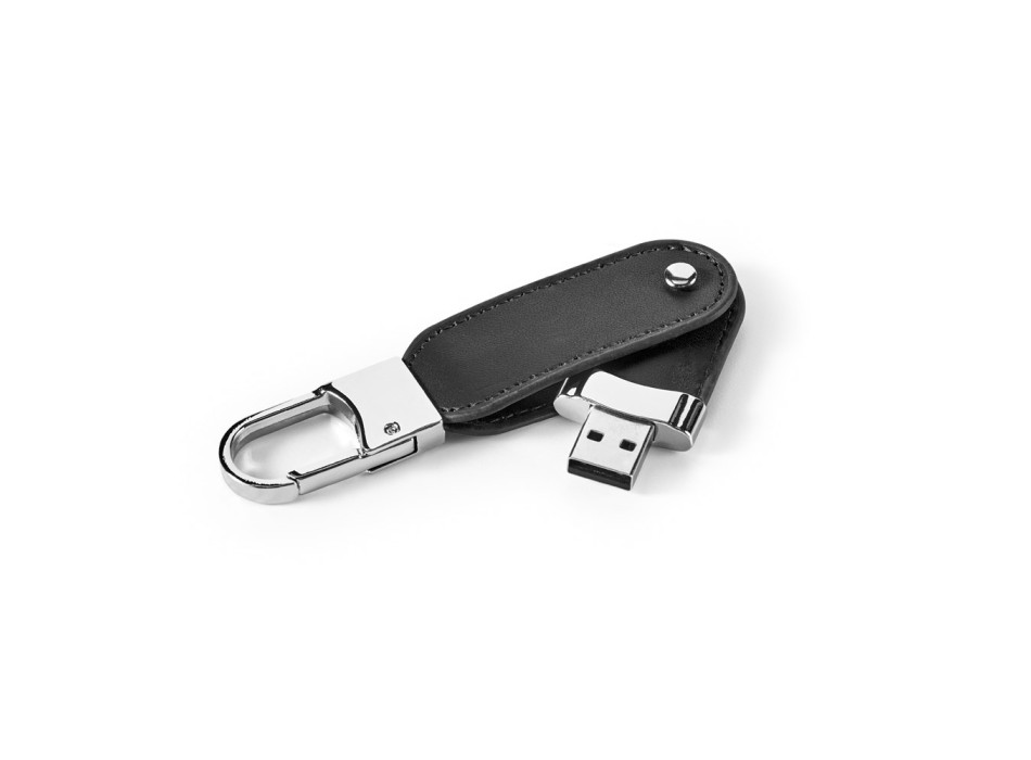 BRAGG 8GB. Memoria USB da 8 GB in PU e con clip a moschettone FullGadgets.com