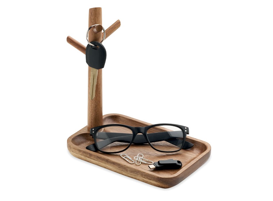 BRANCA - Portachiavi in legno d'acacia FullGadgets.com
