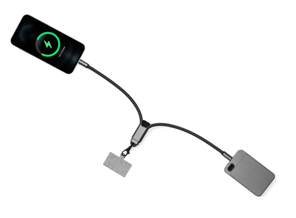 BrandCharger Lany Wristband Charge charging cable FullGadgets.com